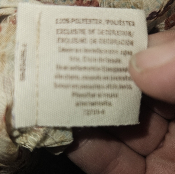 Decree Womans Sheer Long Sleeve Blouse Size S - Picture 10 of 14